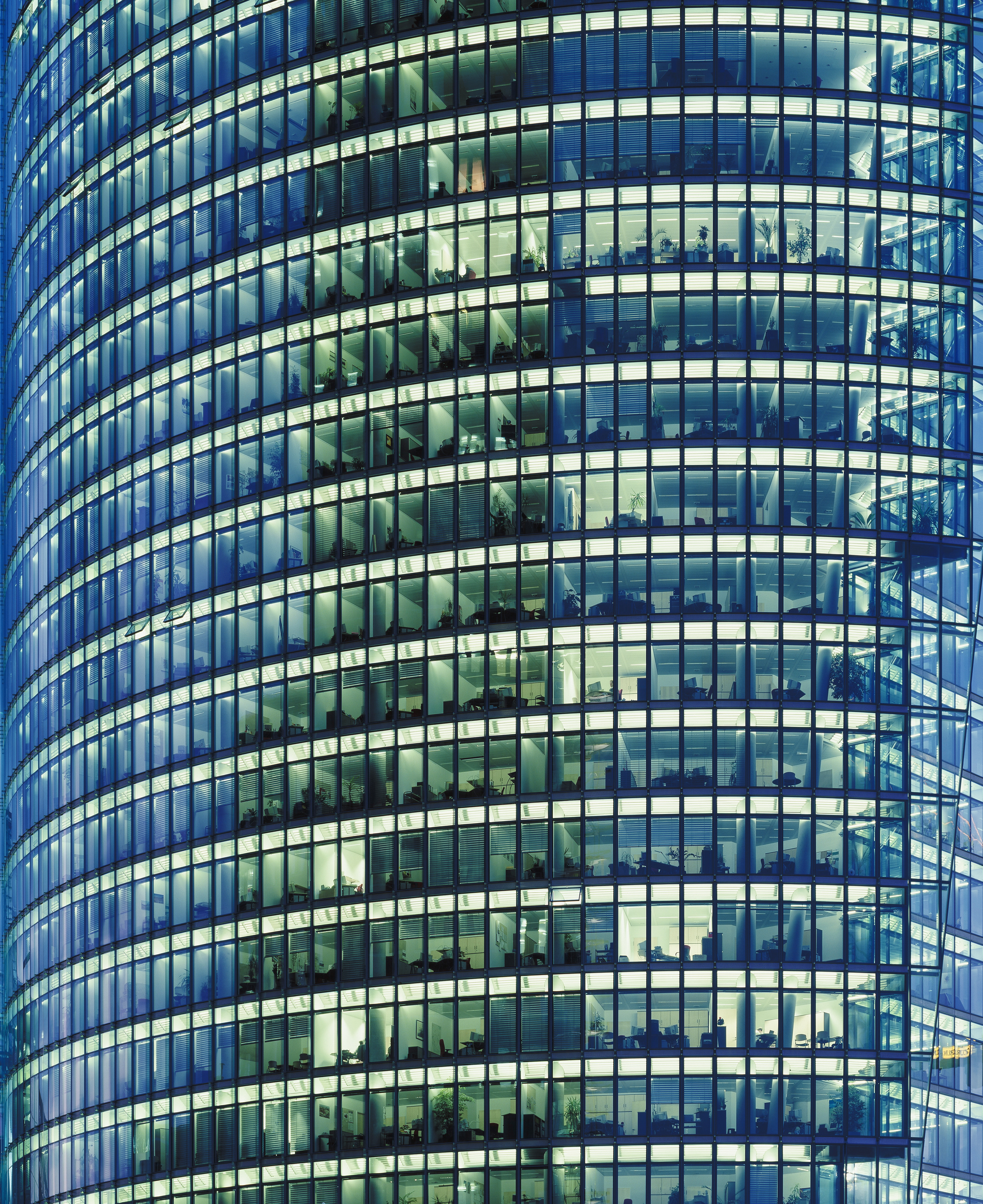 Illuminated part of the Sony Center